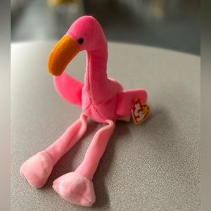 -- ⭐️3 for $15-TY Beanie Baby ‘Pinky’ Flamingo